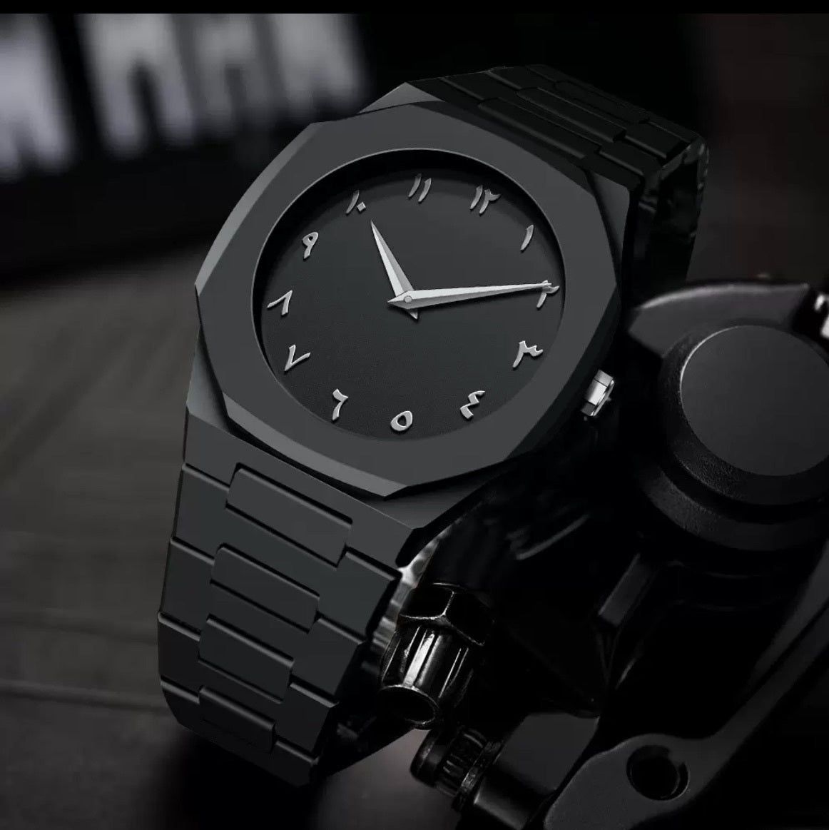 Luxury Arabic Dial Stainless Steel Watch for Men