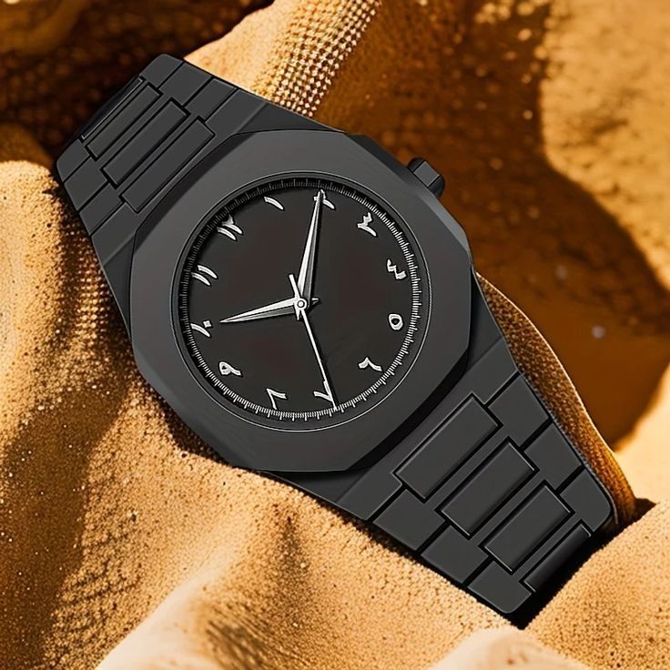 Luxury Arabic Dial Stainless Steel Watch for Men
