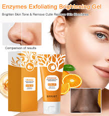 ✨ Dull & Dark Skin? Orange Brightening Gel removes dead skin and gives instant glow 🍊