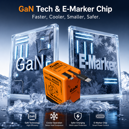 Portable Gan Flash Fast Charger | شاحن سريع محمول GaN