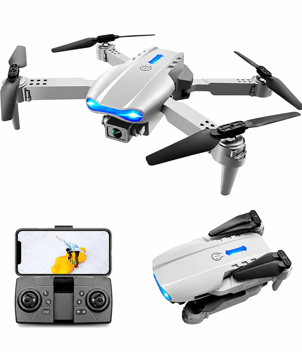 E99 Mini Drone Camera – Foldable RC Quadcopter with HD Camera | كاميرا درون E99 المصغرة القابلة للطي