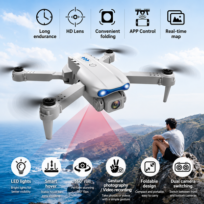 E99 Mini Drone Camera – Foldable RC Quadcopter with HD Camera | كاميرا درون E99 المصغرة القابلة للطي