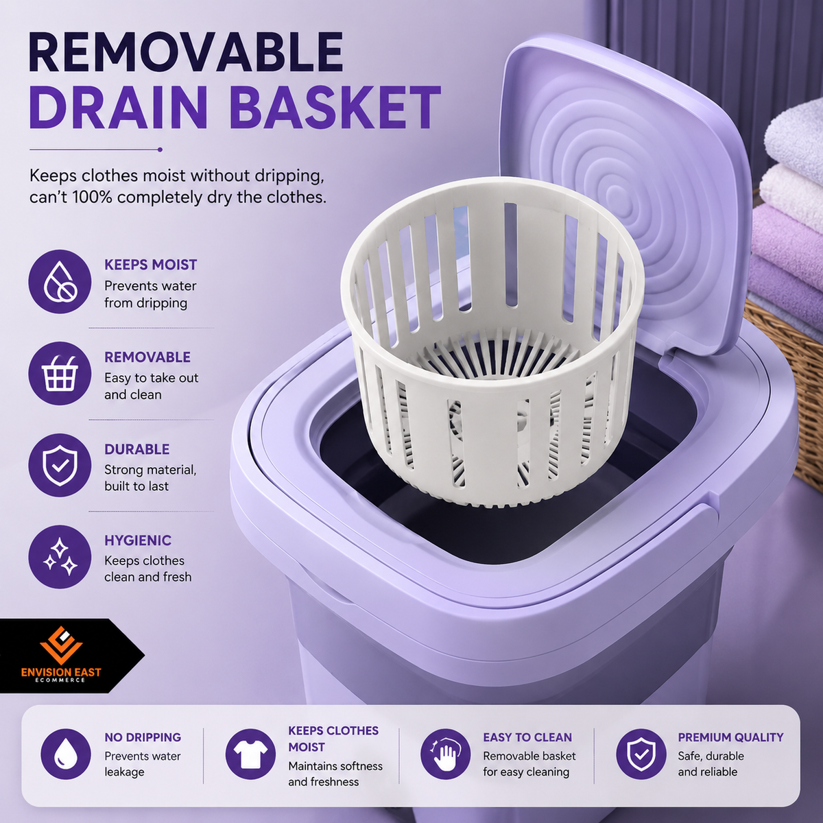 Foldable Mini Laundry Machine | غسالة صغيرة قابلة للطي