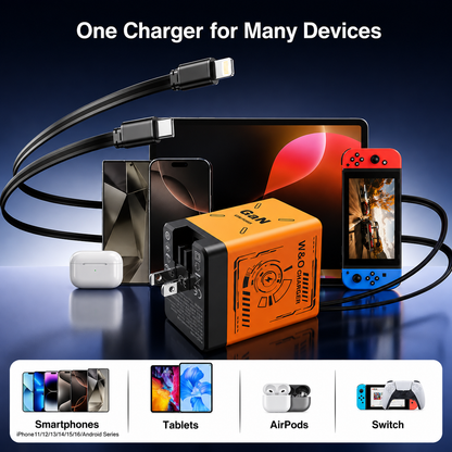 Portable Gan Flash Fast Charger | شاحن سريع محمول GaN