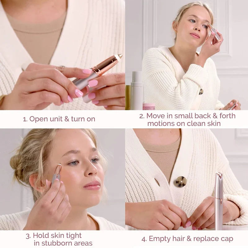 Flawless Brows Hair Remover for Women | Instant Eyebrow Trimmer & Facial Hair Remover