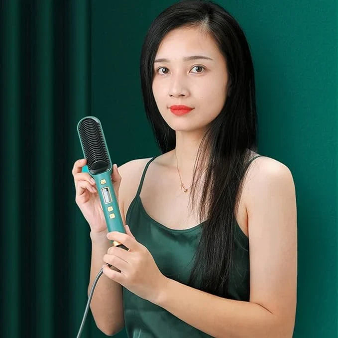 Electric Hair Straightening Brush | Fast Heating Electric
