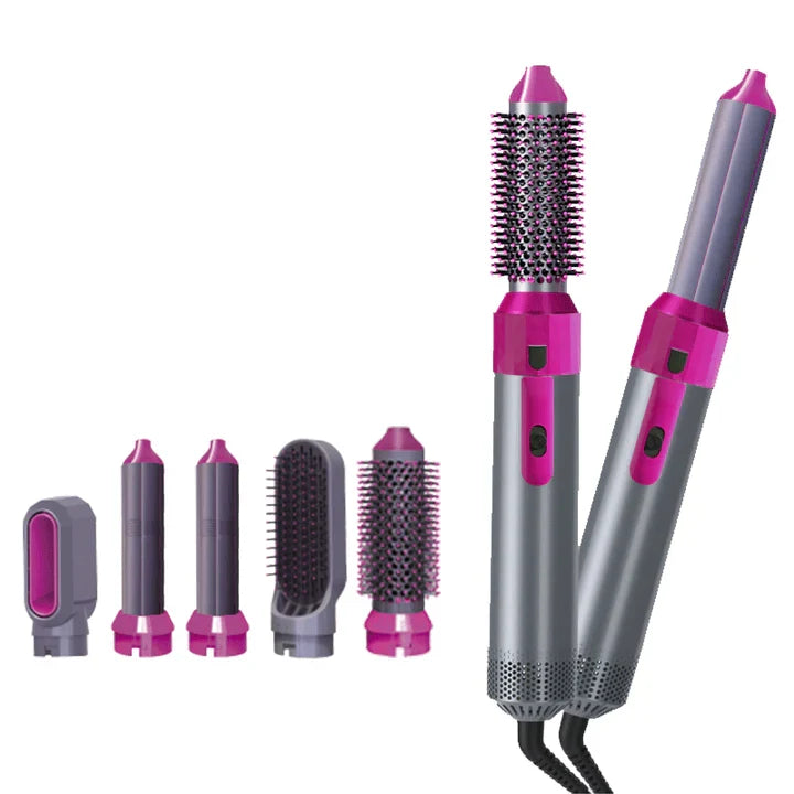 5-in-1 Hot Air Brush – Hair Dryer, Styler & Volumizer ✨