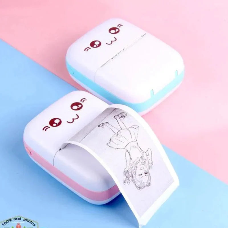 Portable Mini Pocket Printer Bluetooth Thermal Printer for Mobile | Wireless Inkless Printing