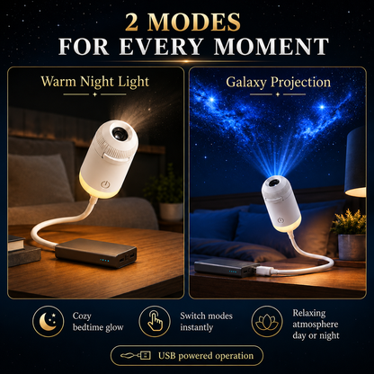 Portable Mini USB Starry Sky Projection Lamp | مصباح إسقاط سماء نجمية محمول USB