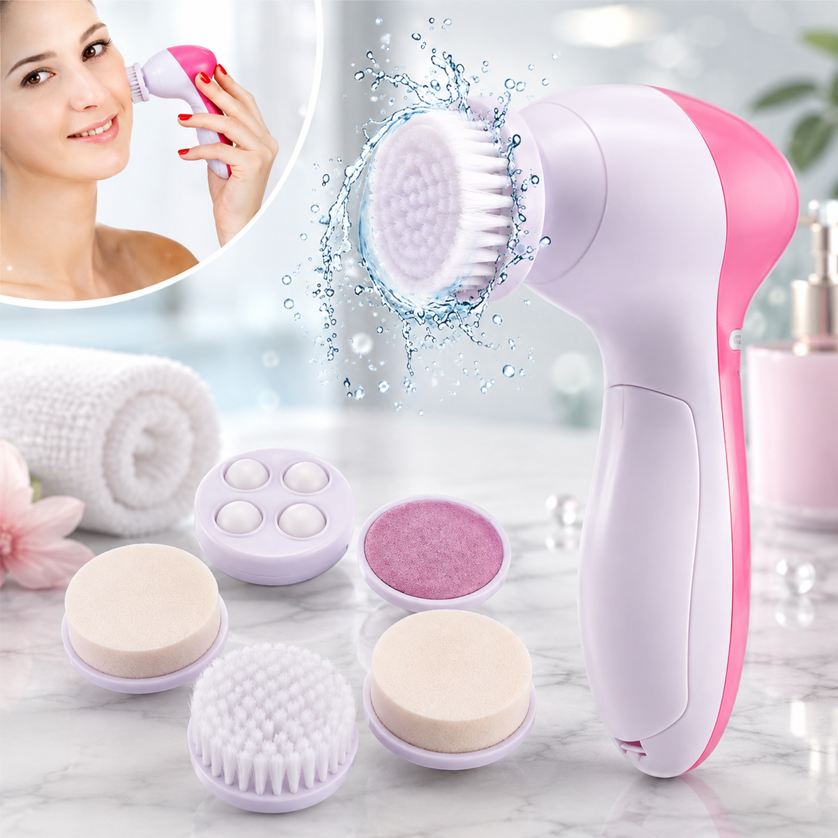 5-in-1 Beauty Care Massager | جهاز تدليك وعناية بالبشرة 5 في 1