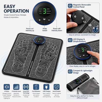 EMS Foot Massager Mat | سجادة تدليك القدمين بتقنية EMS