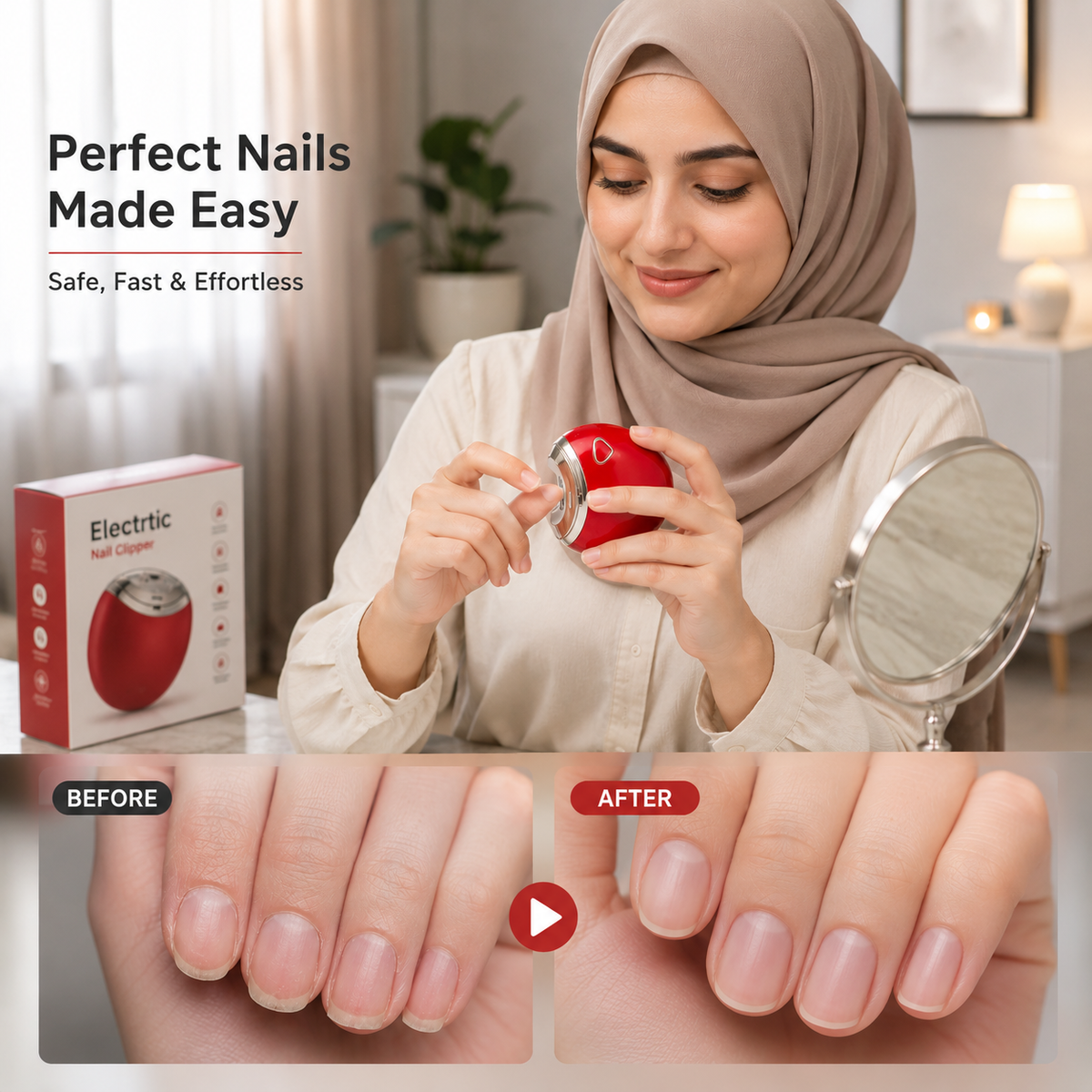 Portable Electric Nail Clipper | مقلم أظافر كهربائي محمول
