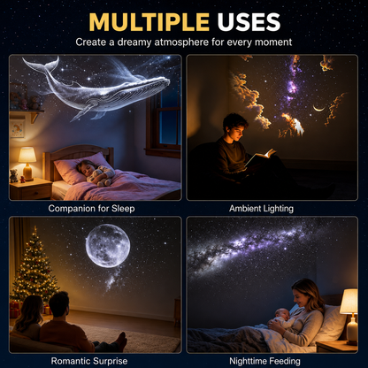 Portable Mini USB Starry Sky Projection Lamp | مصباح إسقاط سماء نجمية محمول USB