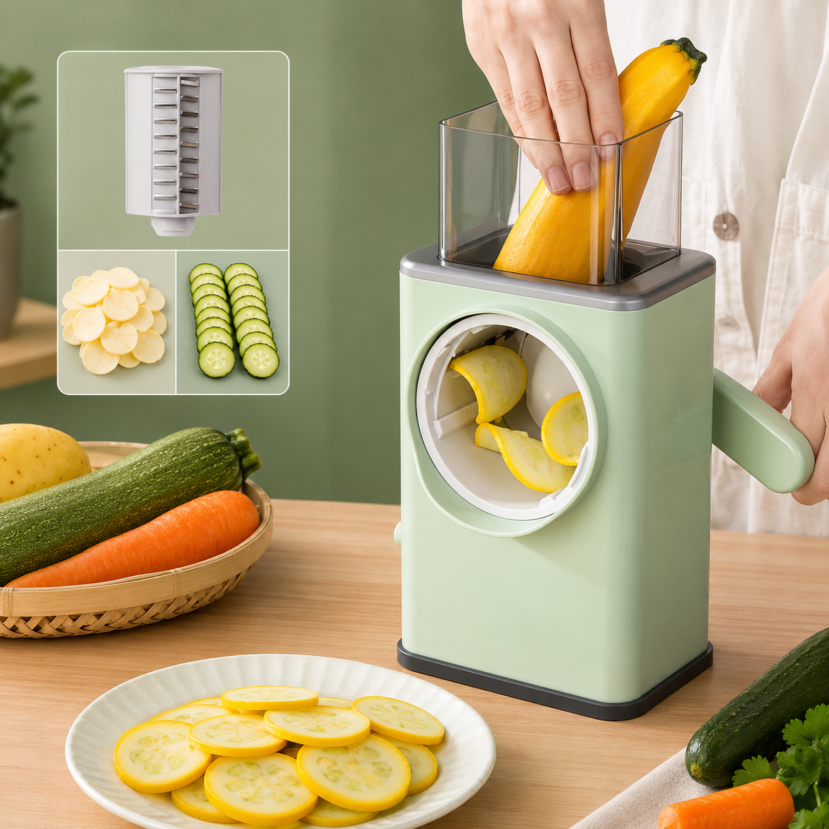 Stainless Steel Vegetable Cutter | مقطعة خضروات من الستانلس ستيل