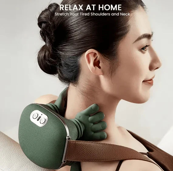 Electric Shoulder & Neck Massager – Heat & Muscle Relaxation ✨